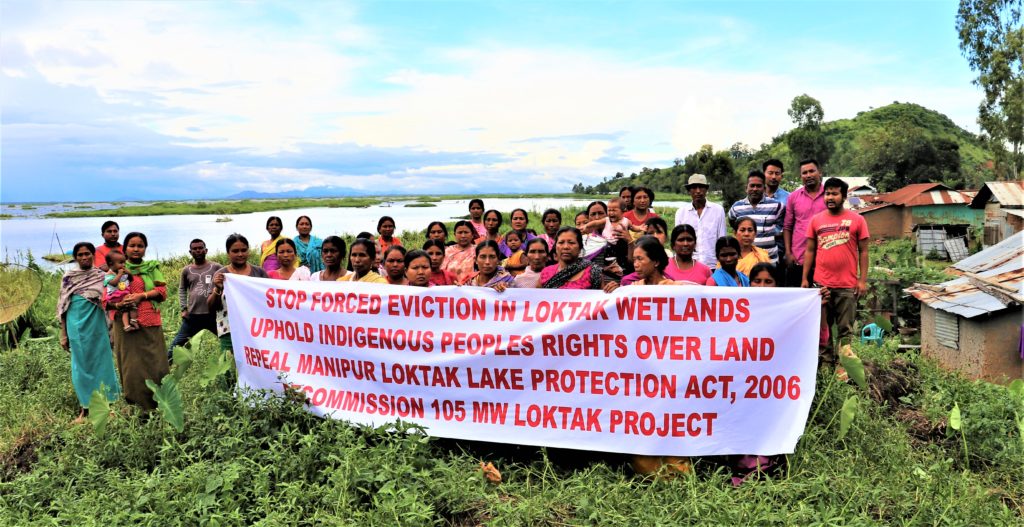 The Meitei People protesting against the Loktak Dam