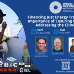 Financing Just Energy Transitions: the Importance of Ensuring Civic Space in Addressing the Climate Crisis event at the World Bank