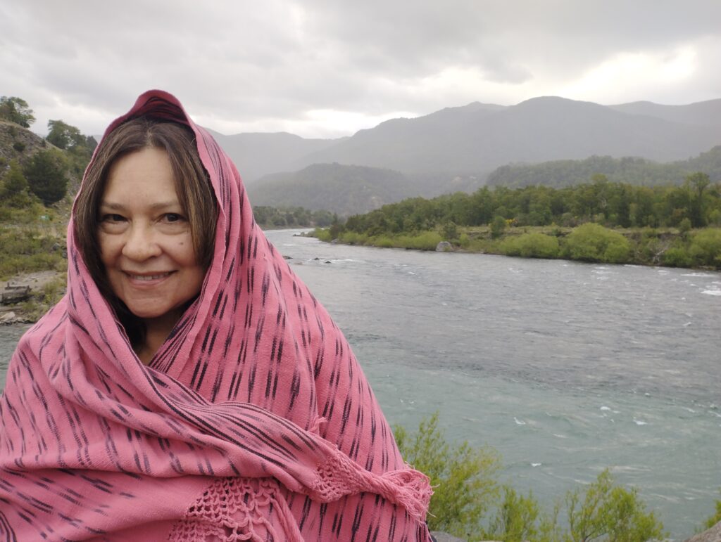 Monti Aguirre, Latin America Program Director at International Rivers at Biobío river. Photo credit: Isadora Armani/ International Rivers