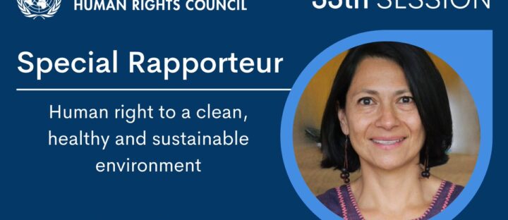 Congratulations to Astrid Puentes, the new UN Special Rapporteur on the human right to a clean, healthy and sustainable environment